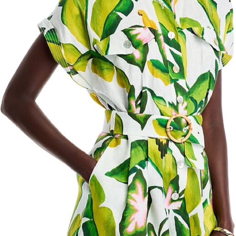 FARM Rio Summer Foliage Printed Romper NWT Medium